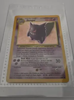 Pokemon TCG Gengar Holo Rare Card 5/62 Fossil Set - Image 1