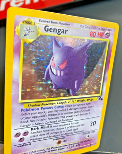 Pokemon Gengar TCG WOTC 5/62 Original Base Set Fossil Holo Rare Card - Image 5
