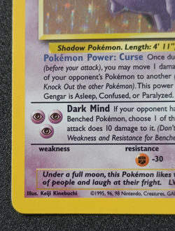 Pokemon TCG Gengar 5/62 Fossil Holo Rare Card Vintage WOTC LP - Image 5