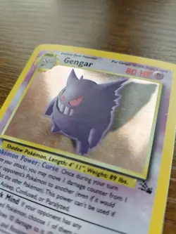 Pokemon Gengar Card 5/62 Fossil Holo - Image 2