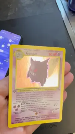 Pokemon Gengar 5/62 1st Edition Holo Fossil Card Excellent Condition - Image 2
