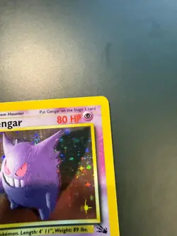 Pokemon Gengar 5/62 1st Edition Holo Fossil Card Excellent Condition - Image 4