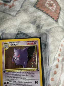 Pokemon Fossil 1st Edition Gengar Holo Card 5/62 1995 - Image 4