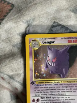 Pokemon Fossil 1st Edition Gengar Holo Card 5/62 1995 - Image 5