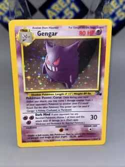 Pokemon Gengar Fossil Holo Card 5/62 LP - Image 1