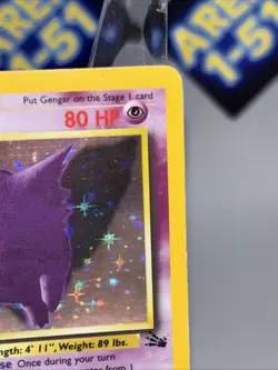 Pokemon Gengar Fossil Holo Card 5/62 LP - Image 3
