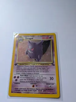Pokemon Fossil 1st Edition Gengar Holo Card 5/62 1995 - Image 2