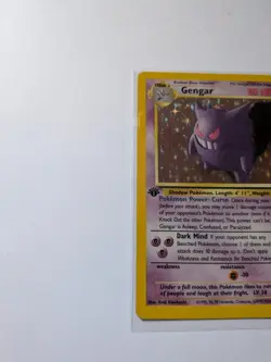 Pokemon Fossil 1st Edition Gengar Holo Card 5/62 1995 - Image 4