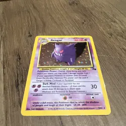Pokemon Card - Gengar Fossil Holo 5/62 WOTC Vintage - Image 2