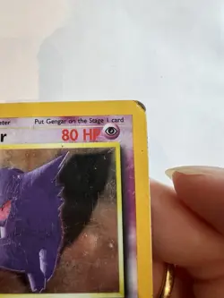 Pokemon TCG Gengar Fossil Holo Rare Card 5/62 HP - Image 4