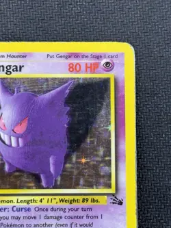 Pokemon TCG Gengar 5/62 Holo Fossil Rare Card Moderately Played - Image 3