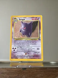 Pokemon Gengar TCG Fossil Holo Rare Card 5/62 HP - Image 1