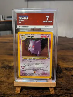 Pokemon Gengar TCG Fossil Holo Card 5/62 Unlimited ACE Grading Grade 7 - Image 1