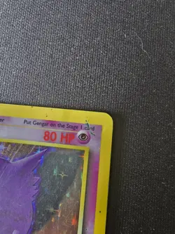 Gengar 1st First Edition Fossil Holo Card 5/62 Pokemon Card - Image 4