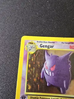 Gengar 1st First Edition Fossil Holo Card 5/62 Pokemon Card - Image 5