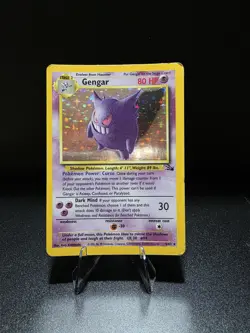 Pokemon Gengar TCG Fossil Holo Card 5/62 Unlimited Holo Rare - Image 1