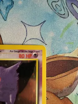 Pokemon Gengar TCG Fossil Holo Card 5/62 Vintage Rare - Image 3