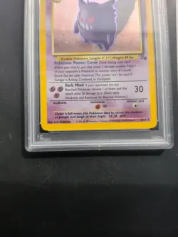 Pokemon TCG Gengar Fossil Holo Rare Card 5/62 PSA 6 - Image 3