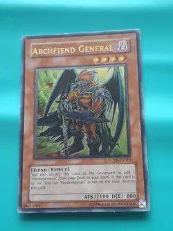 Yugioh - Archfiend General Unlimited Ed. Ultimate Rare FOTB-EN019 MP - Image 1
