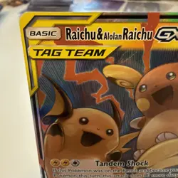 Raichu & Alolan Raichu GX - 54/236 - Unified Minds - Pokemon - NM/M - Image 3