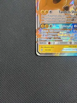 Pokemon Raichu & Alolan Raichu GX Tag Team 54/236 Unified Minds NM - Image 3