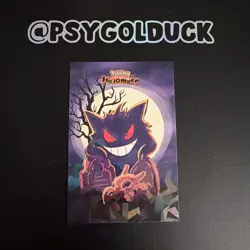 Pokemon Halloween Peru Card Gengar Cubone Skull A23 - Image 1