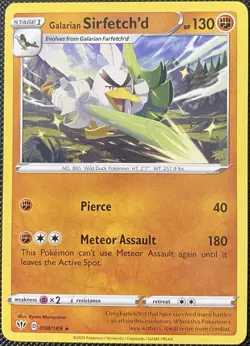 Galarian Sirfetch'd 098/189 Swsh03: Darkness Ablaze Regular - Pokemon Card - Image 1