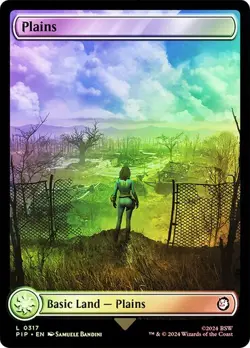 Plains FOIL - 0317 - Fallout PIP MTG - Image 1