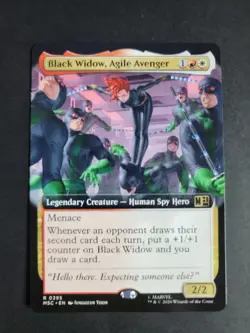Black Widow, Agile Avenger (Extended Art) Rare Marvel Super Heroes Commander - Image 1