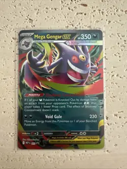 Pokemon Mega Gengar EX 073 Black Star Promo Mega Evolution Moonlit Tin Near Mint - Image 1
