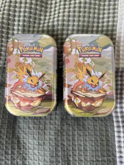 Pokemon Prismatic Evolutions SV8.5 Jolteon 2 Mini Tins Factory Sealed 🌟✨🌙💫 - Image 1