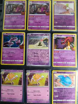 Lot of 35 holo Psychic Pokemon Cards, Mewtwo, Glastly, Gengar, Crobat - Image 2