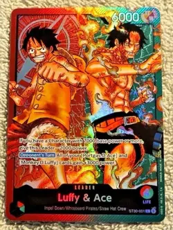 Luffy & Ace ST30 Leader One Piece Luffy & Ace Starter Deck EX Ships Today 🚀 ✈ - Image 1