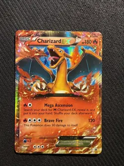 Pokemon TCG Charizard EX XY17 Holo Ultra Rare Black Star Promo Card - Image 1