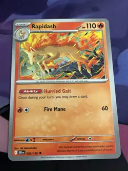Rapidash - 030/182 Destined Rivals Uncommon Pokemon Card - Image 1