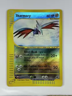 Pokemon TCG Skarmory Expedition Base Set Reverse Holo Rare Card 27/165 Near Mint - Image 1