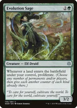 MTG - Evolution Sage - War of the Spark - X1 - (NM) - #P7654 - Image 1