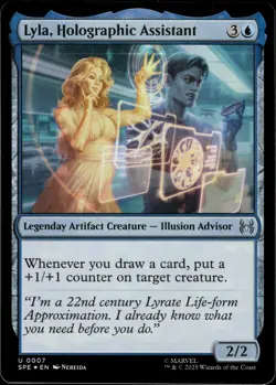 Lyla, Holographic Assistant - Foil Uncommon 0007 - Marvel's Spider-Man - MTG - Image 1