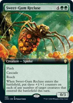 1x Sweet-Gum Recluse - Foil - Extended Art MTG - Commander Legends - Light Play - Image 1