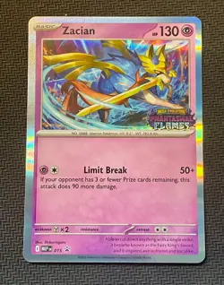 Zacian 015 Stamped Prerelease Phantasmal Flames Pokemon TCG NM - Image 1