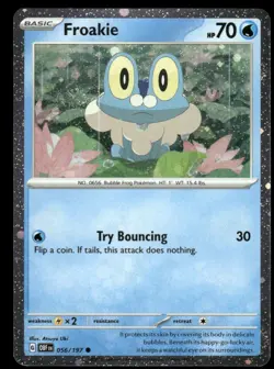 Swirl 🌀 Froakie 056/197 Cosmo Holo Pokemon TCG - Image 2