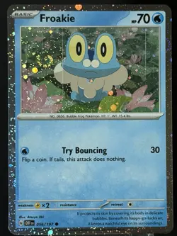 Swirl 🌀 Froakie 056/197 Cosmo Holo Pokemon TCG - Image 4