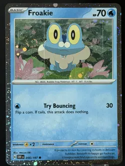 Swirl 🌀 Froakie 056/197 Cosmo Holo Pokemon TCG - Image 5