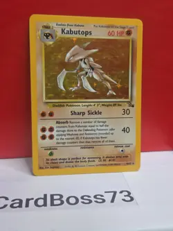 🔥 Kabutops Pokemon . Fossil Holo Rare 9/62 - Image 3