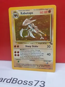 🔥 Kabutops Pokemon . Fossil Holo Rare 9/62 - Image 5