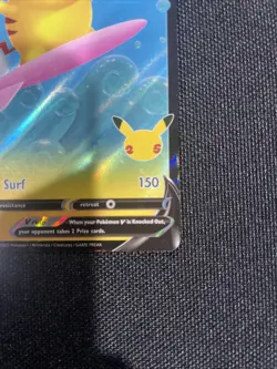 Pokemon Celebrations Surfing Pikachu v #008/025 Holo NM 200hp - Image 4