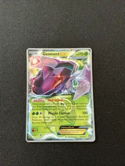 Genesect EX 11/101 Pokemon Championship 2014 LP Non Holo FULL ART 170hp - Image 1