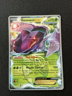 Genesect EX 11/101 Pokemon Championship 2014 LP Non Holo FULL ART 170hp - Image 2