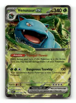 Venusaur ex Double Rare - 151 003/165 - NM - Image 1