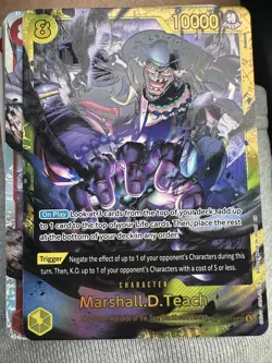 One Piece Marshall D. Teach OP16-119 Secret Rare English The Time Of Battle TCG - Image 1